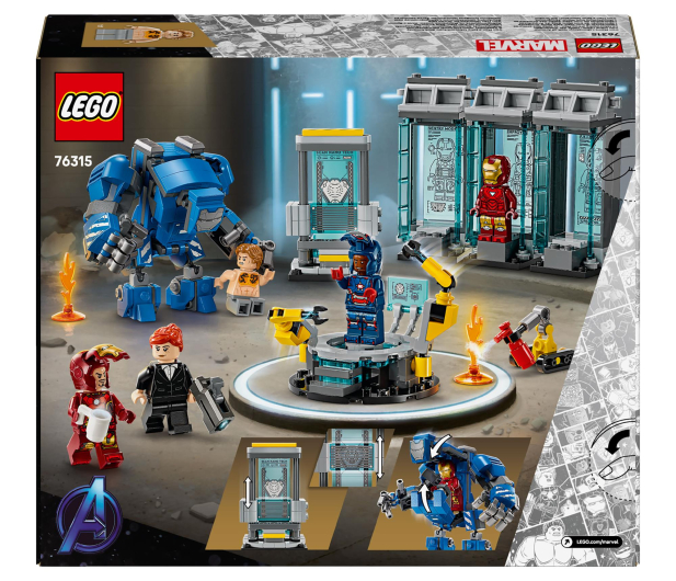 LEGO Marvel 76315 Super Heroes Laboratorium Iron Mana: Zbrojownia - 1308222 - zdjęcie 10